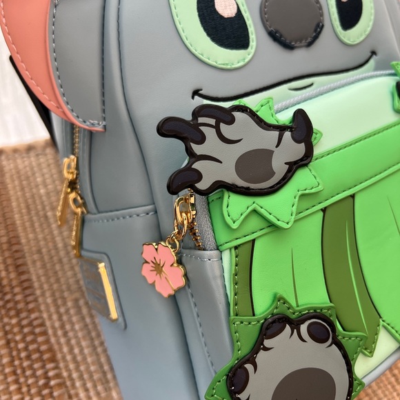 Stitch Loungefly Gray and Green Backpack main image 5